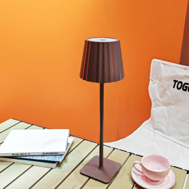 JAIYI Portable Nordic Modern Minimalist LED Rechargeable Table Lamp Used for Restaurant and Hotel Decoration Table Lamp