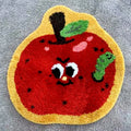 Cute Fruit Bathroom Rugs Anime Tufted Bath Mat Non Slip Washable Super Absorbent 3d Custom Bath Mats