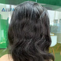 CF 144 Full Lace Frontal Human Hair Wigs Black Body Wave Wig Virgin Glueless Wig Cuticle Aligned Unprocessed in Stock 8" MegaBDM