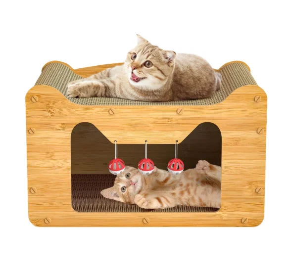 Cat Scratcher Tree House for Cats to Rest and Play Toy