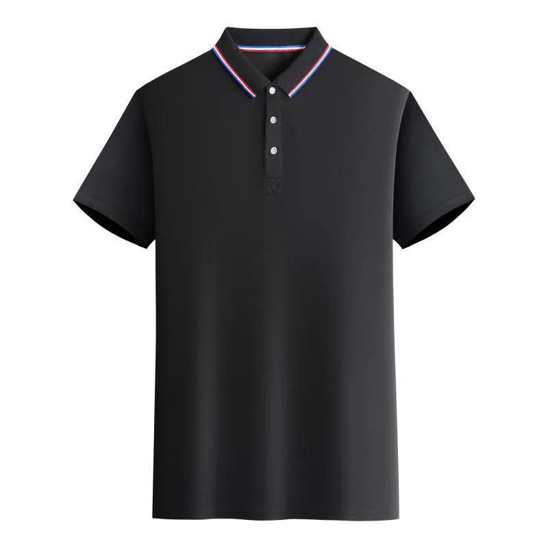 OEM custom logo embroidery printed design summer lapel short-sleeved polo cultural shirt embroidery corporate polo-shirt