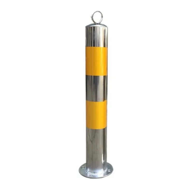 Commercial Outdoor Stainless Steel Bollard High-Intensity Prismatic Reflective IP10 Protection Traffic Barrier