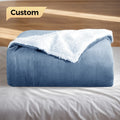 Large Size Premium Double Layer Comfort Flannel Fleece Multiple Patterns Bed Throw Cozy Warm Sherpa Blanket for Winter