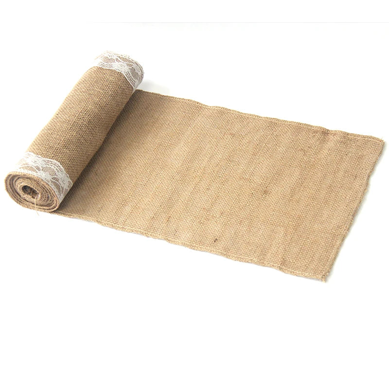 Wholesale Vintage Rustic Party Decoration Table Runner Party Decoration for Restaurant Home Dining 33*275CM