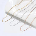 Wholesale S925 Sterling Silver Necklace for Women Trendy Link Chain Fashionable Cable Chain Valentine's Day Gift
