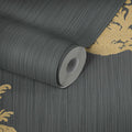 Made Germany Sale Wallpaper Rolls Damask Modern Brown Gold Non Woven Vinyl Stock Clearance 1005 X 070 m Living Room Kitchen