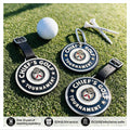 Custom Metal Golf Bag Tag Plated Hammered Edge Golf Bag Tag Golf Bag Tag Custom Custom Leather for Luggage Leather Metal Metal T MegaBDM