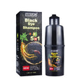 New Hair Black Dye Shampoo 100ml Ginseng Extract 5 in 1 Black Hair Shampoo Long Lasting Color for Women Men Covering White Hair