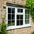 CE AS2047 Aluminum Double Tempered Clear Glass Awning Swing Out Window With Opener