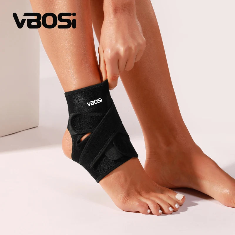 VBOSI Wholesale Customize Logo Adjustable Neoprene Waterproof Ankle Support Sports Footwear Ankle Guards Strap Sleeve