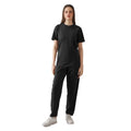 Black T Shirt and Relaxed Trousers Two Piece Clothing Set with Side Pockets Minimal Fashion Daily Wear Comfortable  Suit