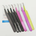 Stainless Steel Handmade Durable Eyelash Extension Tweezers with Perfect Grip for Beauty Salon & Makeup Tools