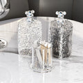 Glass Storage Jar for Sundries with Rabbit and Bear Design Lid