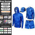OEM Fishing Suit Upf 50 Fishing Shirts Long Sleeve With Hood Fishing Wear Jersey Custom Men's Shorts Quick Dry Fishing Hoodie MegaBDM