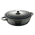 Bergner EXCALIBUR Low Casserole with Lid 24cm and 2.3L Cast Aluminum Grey