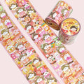 Diy Decorative Kawaii Writable Masking Tape Custom Design Print Journal Stickers Die Cut Washi Tape