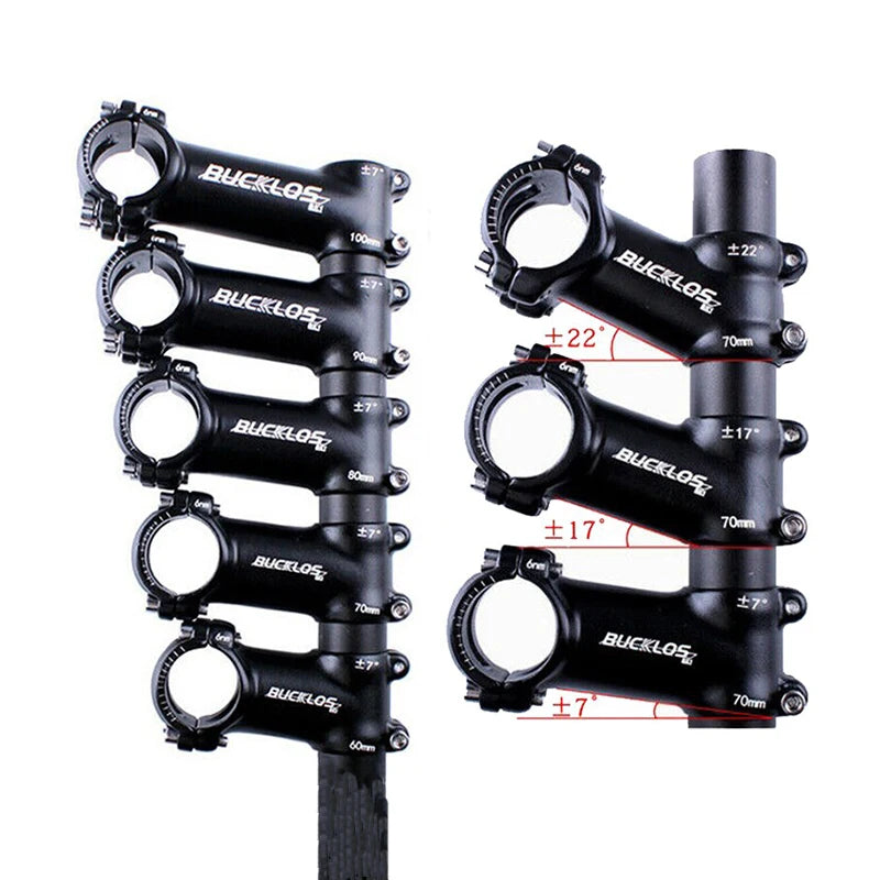 BUCKLOS OEM/ODM 6/17 Degree Aluminum Alloy Clad Carbon Mtb Road Bike Handle Bicycle Parts Handlebar Stem