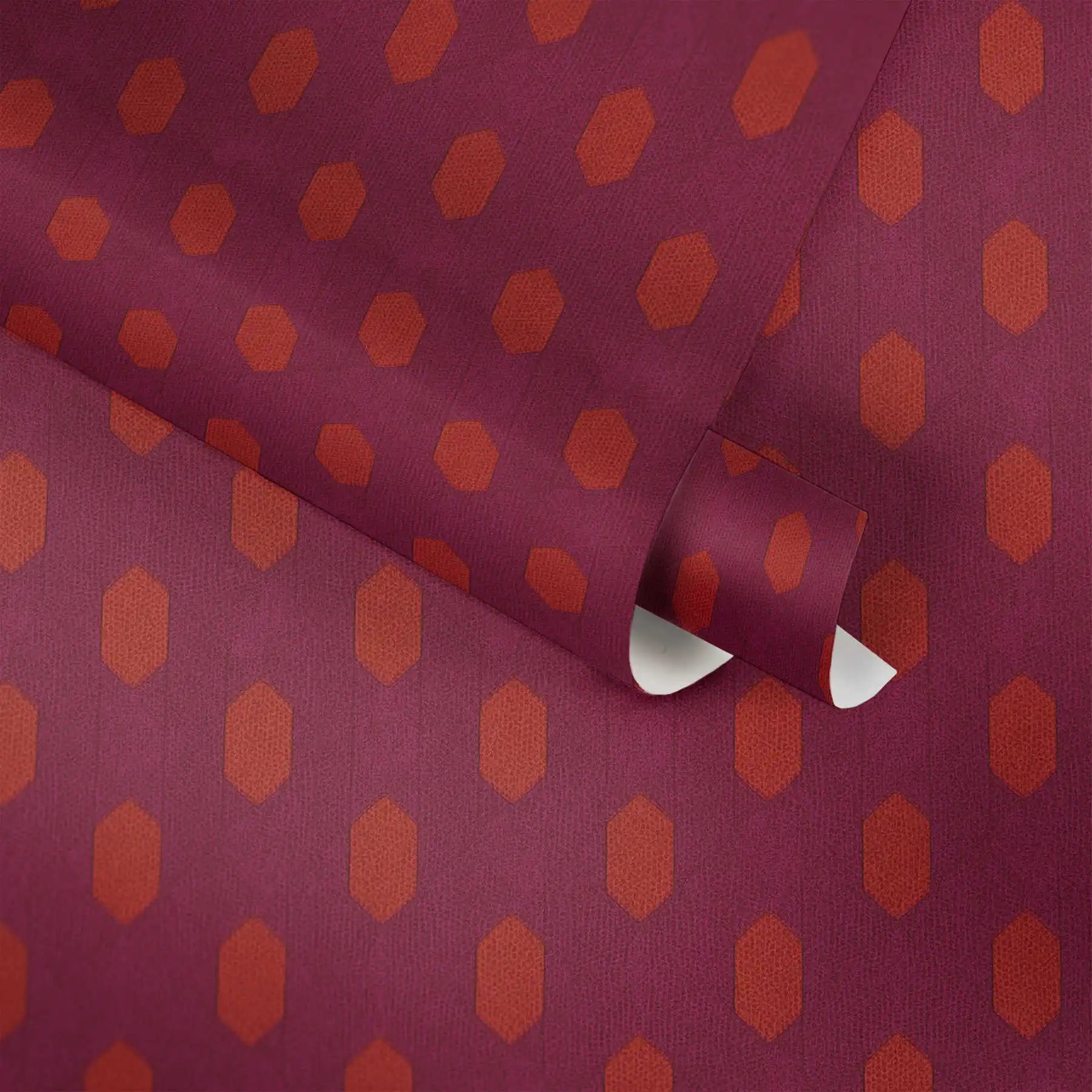 Made Germany Sale Damask Wallpaper Rolls Modern Purple Red Orange Non Woven Vinyl Abrasion-Resistant Light Resistant Bedroom