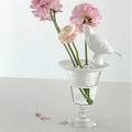 Modern Ceramic Bird Shaped Tabletop Vase Handmade Eco-Friendly Animal Design Flower Holder for Home Decor