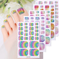 OEM Supply Long-lasting Environmentally Friendly Foot Nail Polish Stickers Multi-color Foot Nail Stickers