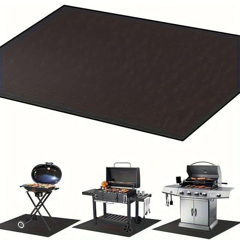 Fireproof for Fireplace Fire Pit Smoker Grill Mats for Outdoor Grill Deck Protector