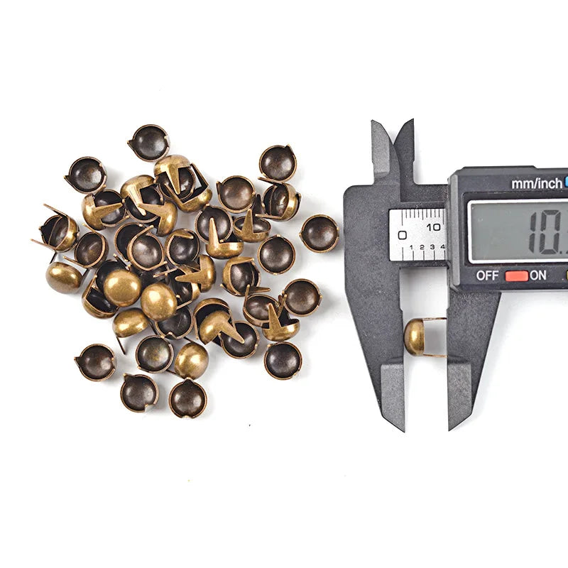 Manufacturer Metal 2 Claw Studs Prong Dome Spots Rivets Mushroom Punk Studs Claw Spikes Rivet for DIY Leather Bag Belt