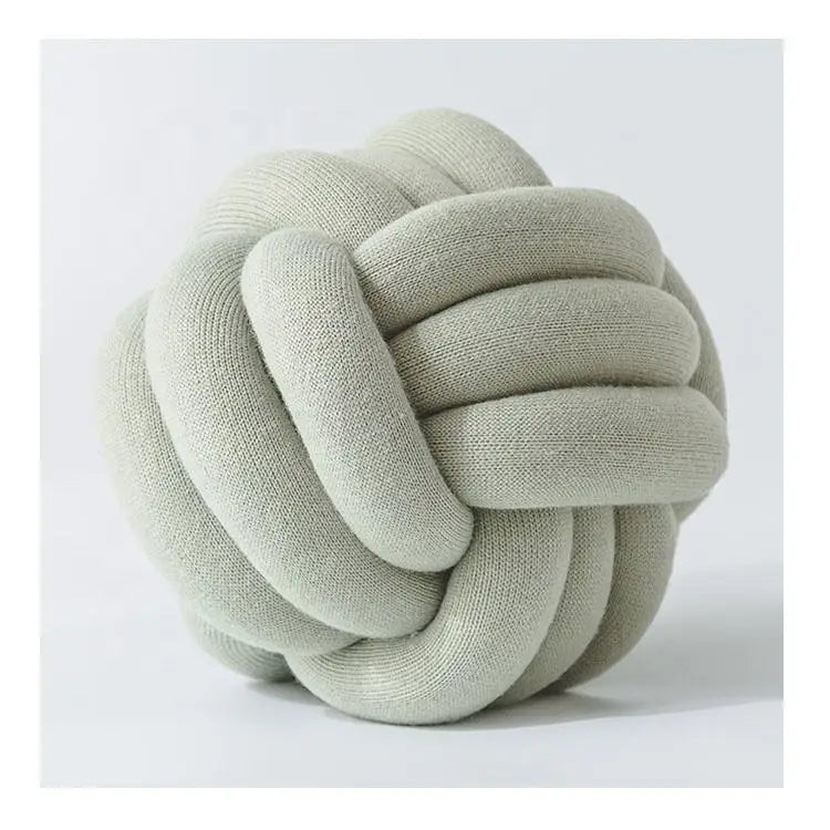 Wholesale Purely Handmade Chunky Knotted Seat Pillow Decorative Personality Living Room Sofas Knitting Throw Pillow