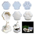 Drip Glue Mold New Flat Bottom Cover Cat Claw Storage Box Silicone Mold for DIY Handmade