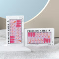 Factory Supply White Press on Nails Packaging Short Nail Boxes with Embossing & Matt Lamination for Press Ons Wholesale