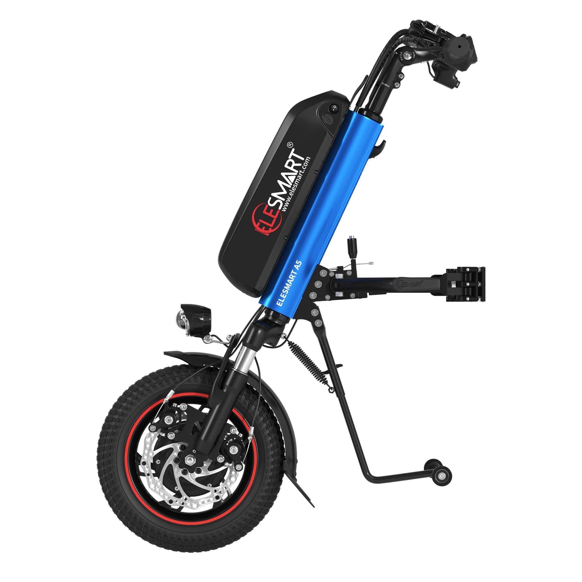500W 12 Inch Wheelchair Head Electric Connected Attachment Handcycle Wheelchair