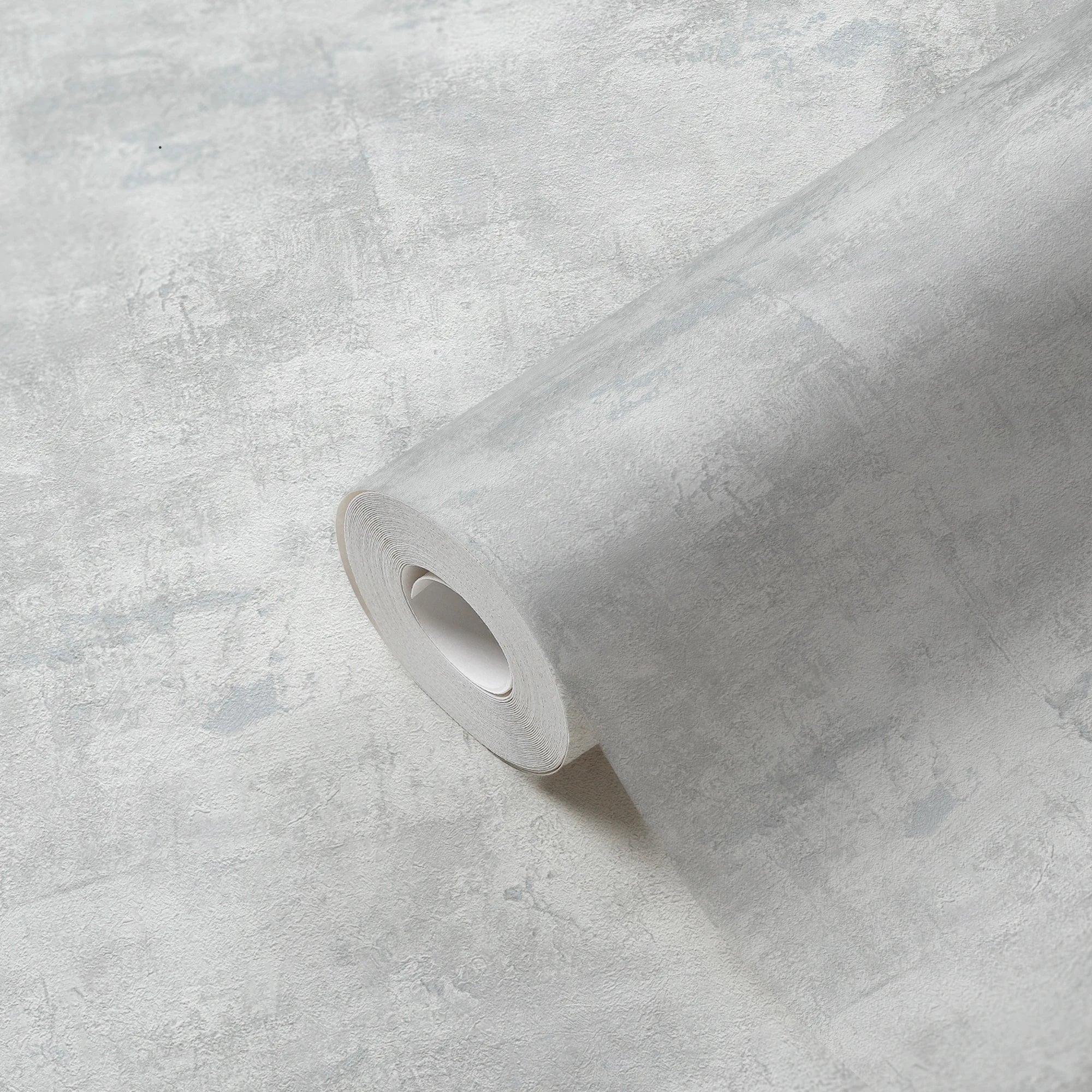 Made in Germany Modern Plaster Look Grey Non Woven Vinyl Wallpaper Rolls for Living Room-1005 X 053 m