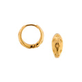 CANNER 18K 9mm Thick Chunky Octagonal Star Temperament Huggie Hoop Earrings for Women S925 Fine Jewelry