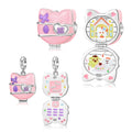 Pink Cat Pendant Can Be Opened New Design Authentic 925 Sterling Silver Charm Enamel Beads for Women Bracelet Jewelry Wholesale