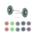 Boasta 14pcs Bristle Disc Polishing Set with 2 Mandrels 2.35mm & 3.0mm Rotary Tool Accessories for Jewelry Grinding Finishing