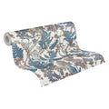 Made in Germany Modern Luxury Non Woven Wallpaper Rolls Floral Blue Cream Beige Yellow for Kitchen & Bathroom 1005 X 053 m