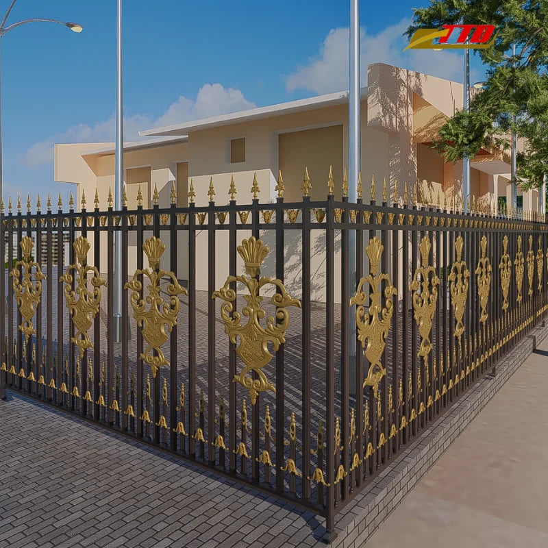 Fence Panels Outdoor With Rust-Resistant Coating From Vietnam With Long-Lasting Steel Fence Quality