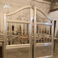Customized White Aluminum Fence Panels Modern Vertical Picket Privacy Angle Slat Metal Garden Fencing New Product