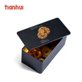 Tianhui Factory Direct Sales Rectangle Small Metal Box for Cookies Biscuit Storage Tin Box
