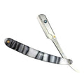 Barber Razor Blade for Men Stainless Steel Manual Razor with Plastic Handle Safe Shaving Tool for Home Travel