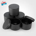 2023 Hot Sale 16oz Empty Metal Cans Black Candle Tins With Lid 8oz