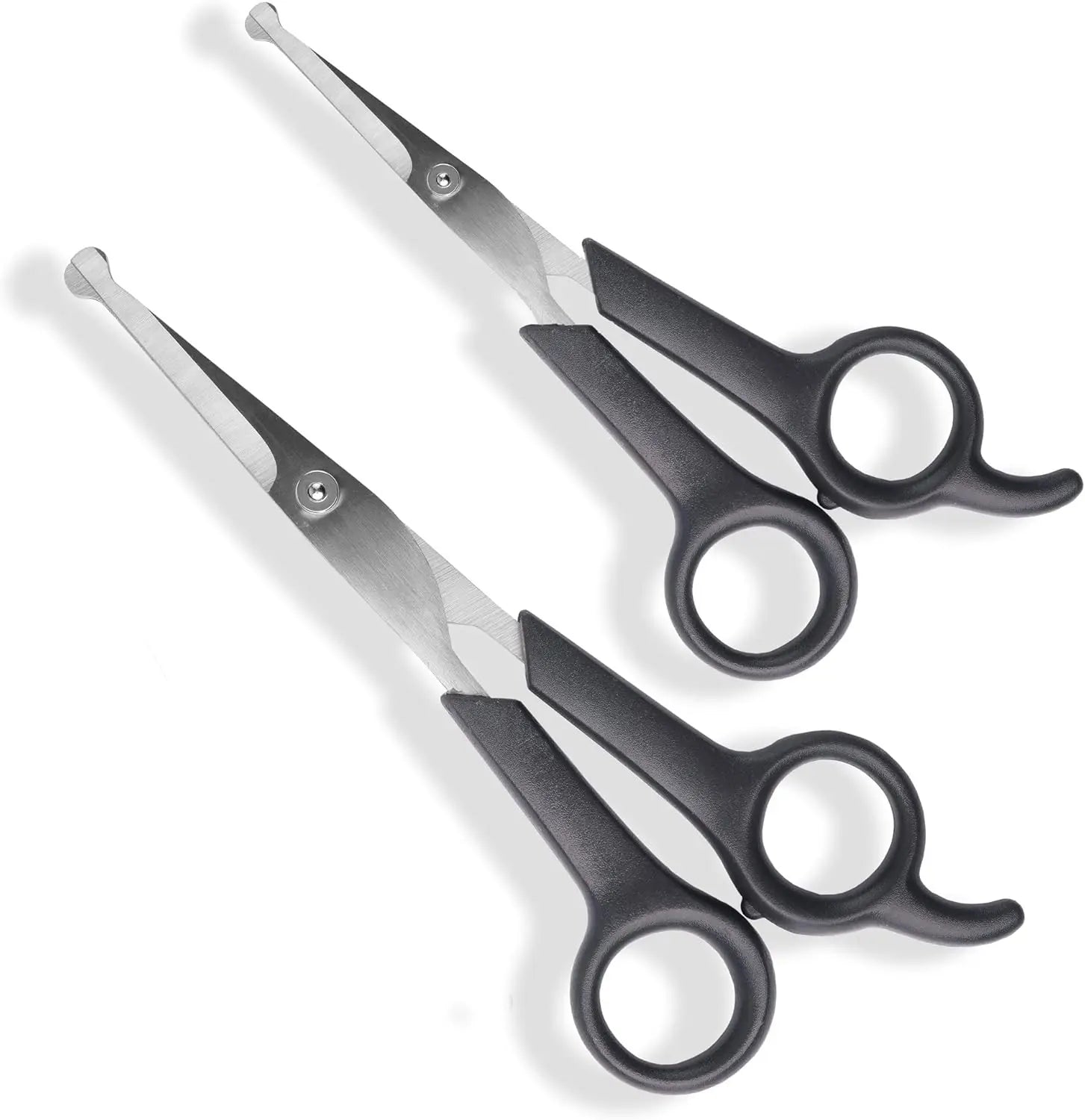 Durable Stainless Steel Blades 1-Pet Grooming Scissors Body Facial Trimmer Rounded Tips Long Medium Hair Hair Extension Tools