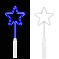 Promotional Glow Light up Magic Neno Star Wands Merry Christmas Party Supplies Holidays Decor Toys for Kids