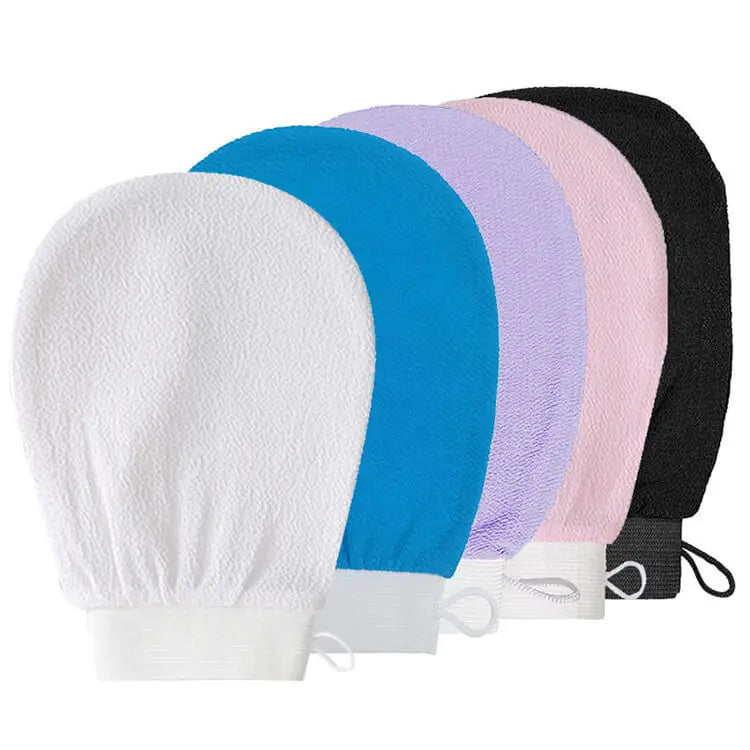 Deep Cleaning Body Skin Scrub Exfoliating Mitt Black Mitten for Exfoliation Exfoliator Glove Pink Moroccan Hammam Glove