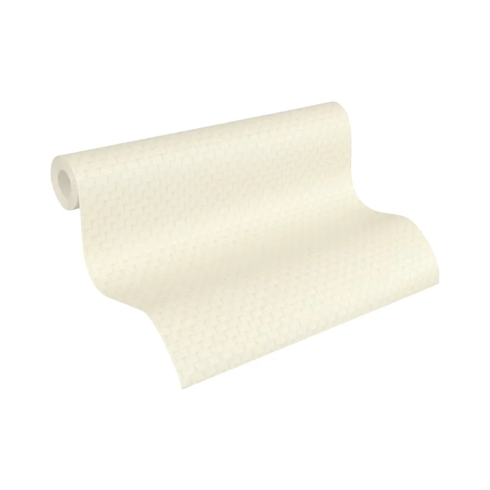 Made in Germany - Luxury Wallpaper rolls Plain White Grey Silver Non Woven Vinyl Contract Wallpaper for Hotel - 1005 x 053 m