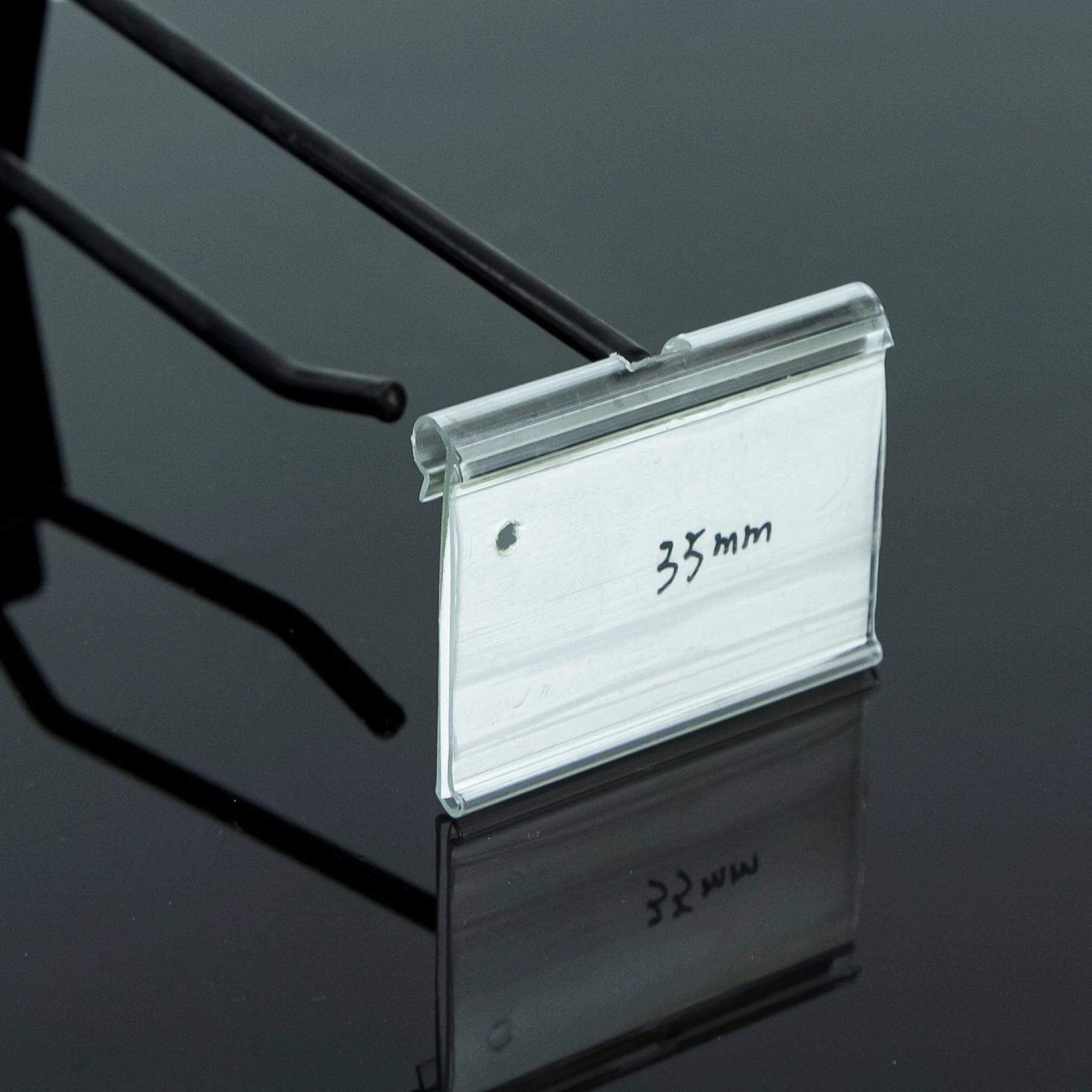 Hookei Hot Selling Shelf Label Holders  for Glass and Wire Shelves Data Strip for Supermarket Display
