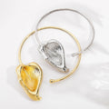 Fenyi Wholesale Women's Jewelry Retro Fashion Unique High-end Exaggerated Party Gift Daily Leaf Three-dimensional Metal Collar