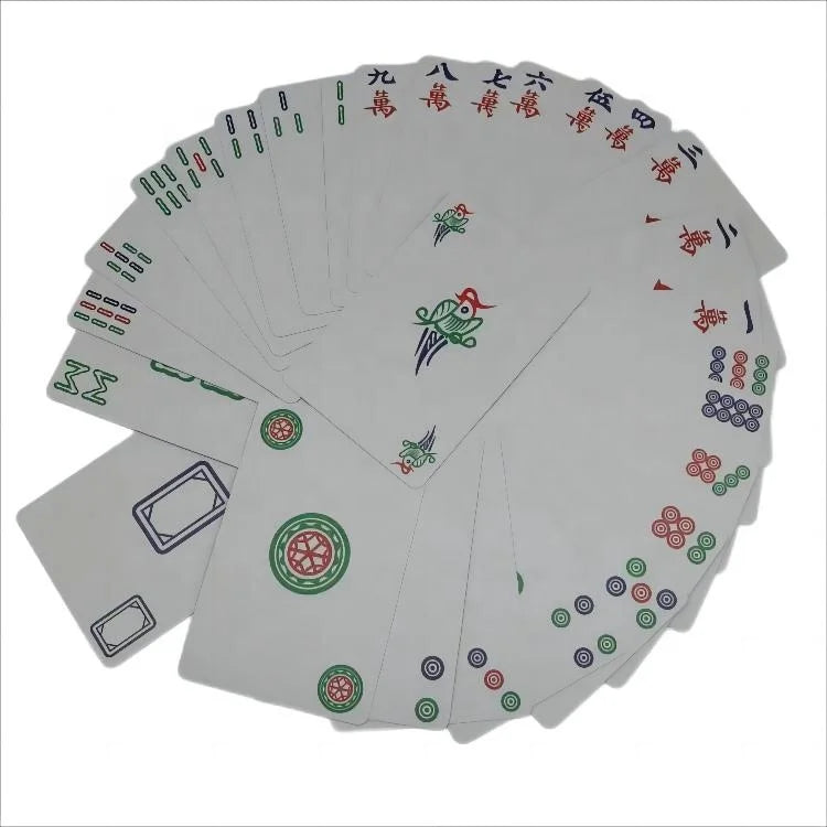 Family Party Card Game China Playing Cards Manufacturer Mahjong Poker Set for Adults
