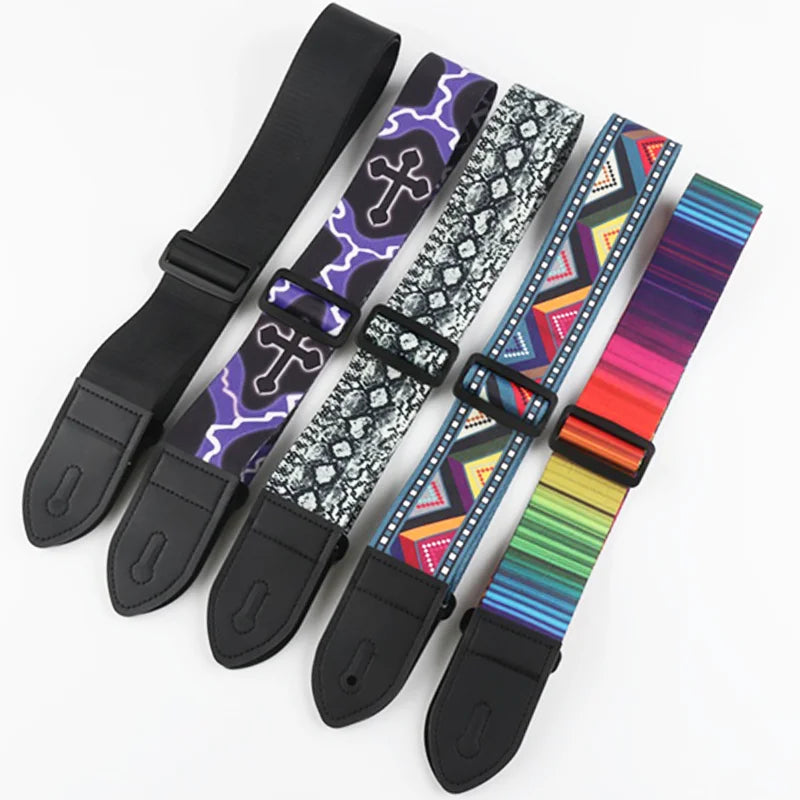 Unique Patterns Ultra for Travel Guitars Adjustable Custom Shoulder Strap Replace Guitar Making Accessories Guitar Straps