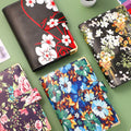 wholesale  custom A6 new design  pu leather binder budget planner budget binder cash kit with zipper envelopes 6ring binder