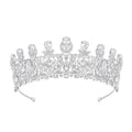 JR Brand MOQ 2pcs Wholesale Brass Jewelry Women Hair Accessories Large Wedding Crown for Bride Bright/Antique Gold Finish